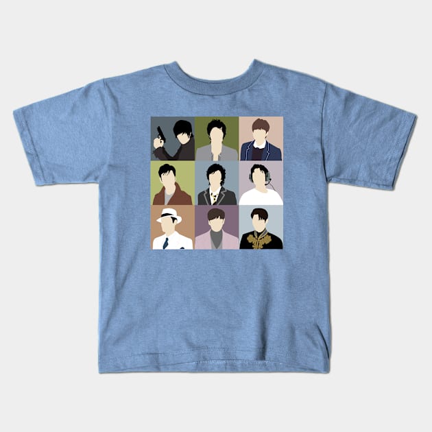 Lee Min-ho Fan Art Kids T-Shirt by akwl.design